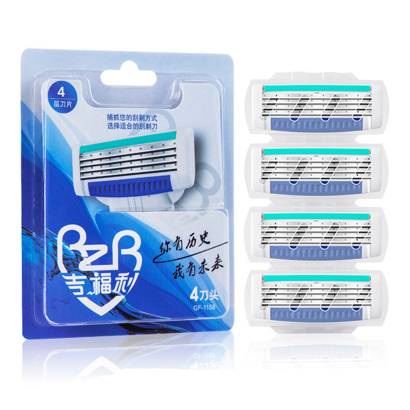 Manual Razor with 4-Layer Blade – Smooth & Precise Shaving