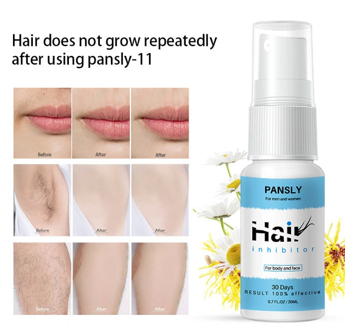 Permanent Hair Removal Inhibitor Spray Painless Beard Legs Armpit Smooth Repair
