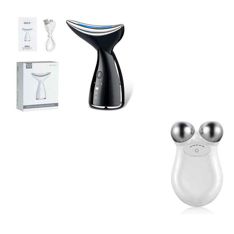 EMS Microcurrent Neck & Face Beauty Device – LED Photon Therapy for Skin Tightening & Lifting