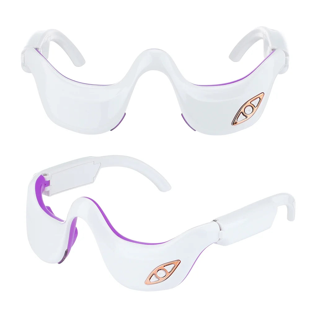 Eye Massager,Smart Vibration Infrared Heating Therapy Electric Eye Beauty Device,Pulse Electrotherapy Micro Current Eye Care Instrument,Relieves Eye Fatigue,Reduces Eye Lines,Usb Charging