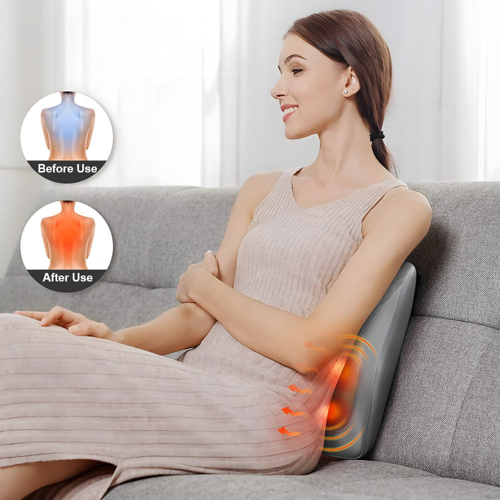 Waist & Back Full Body Massager, Heated Massager for Back, Neck, Shoulders & 3 Adjustments,