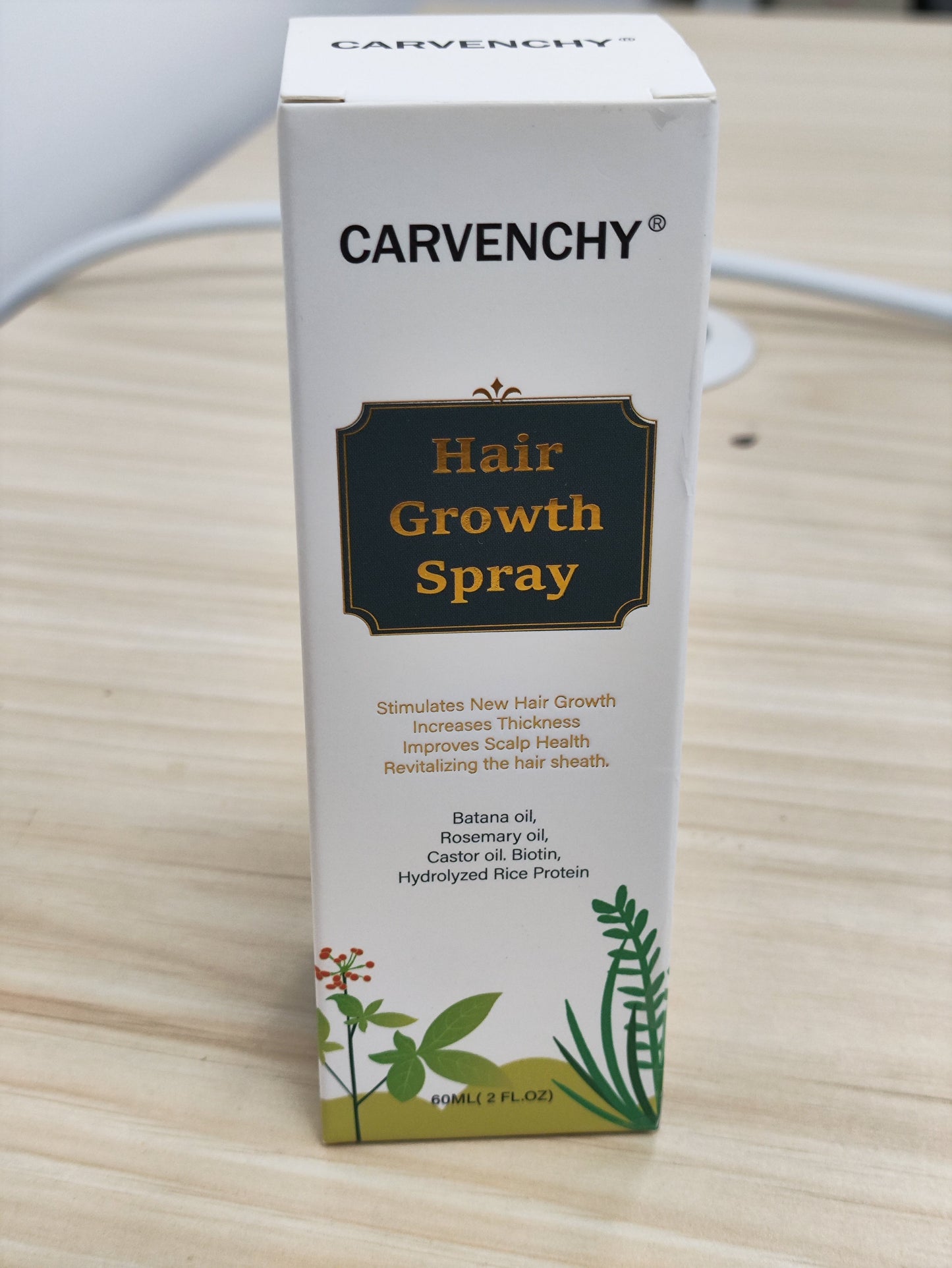 Natural Hair Growth Oil Spray – Battana, Rosemary & Biotin Scalp Treatment