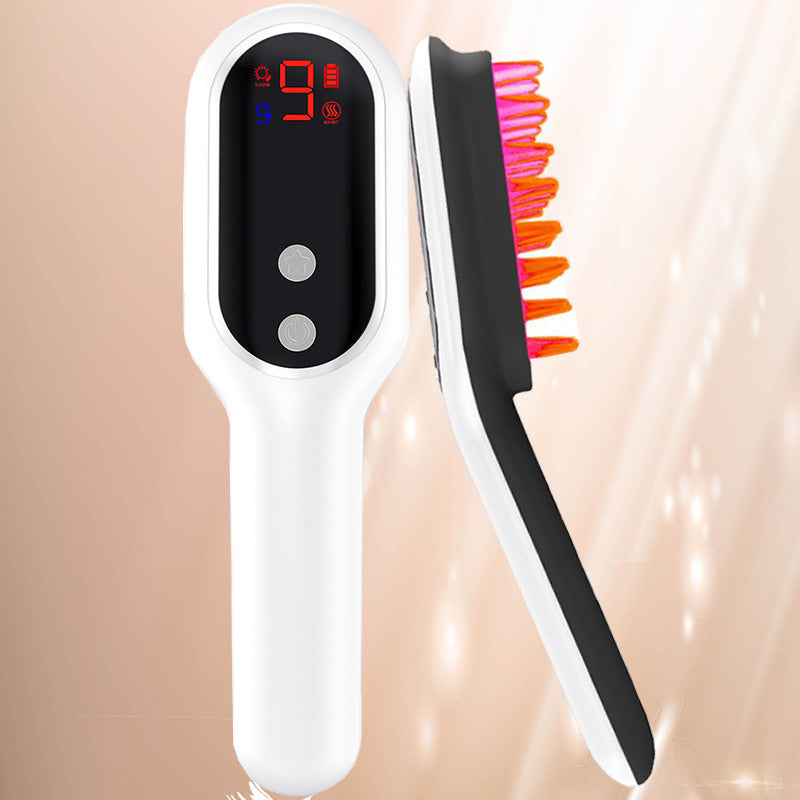 Electric Head Massager Comb – Magnetic Therapy with Blue & Red Light
