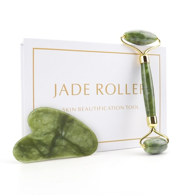 Rose Quartz Roller – Slimming & Lifting Face Massager | Natural Jade Beauty Tool
