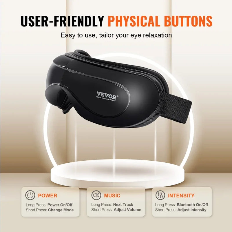 Smart Eye Massage Instrument Vibration Eye Care Massager Airbag Compress Bluetooth Music Eye Relax Fatigue Massage Sleep Mask