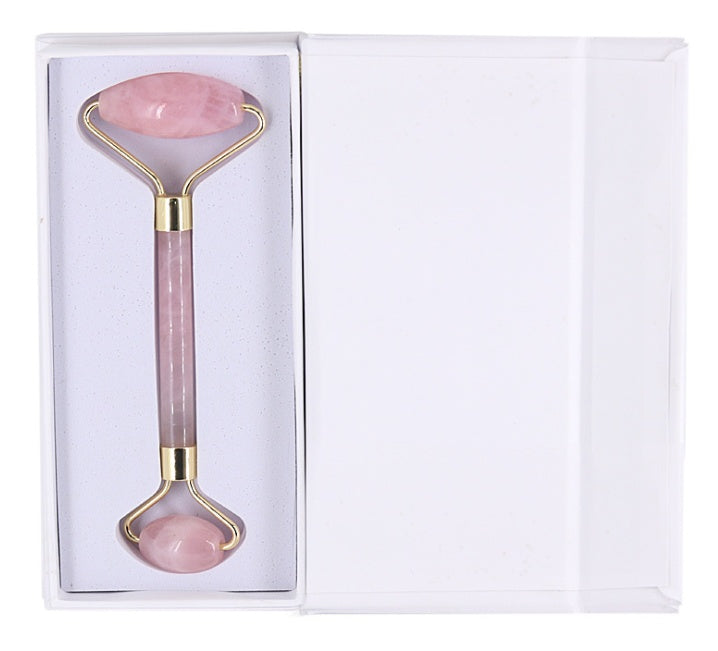 Rose Quartz Roller – Slimming & Lifting Face Massager | Natural Jade Beauty Tool