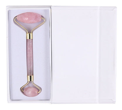 Rose Quartz Roller – Slimming & Lifting Face Massager | Natural Jade Beauty Tool