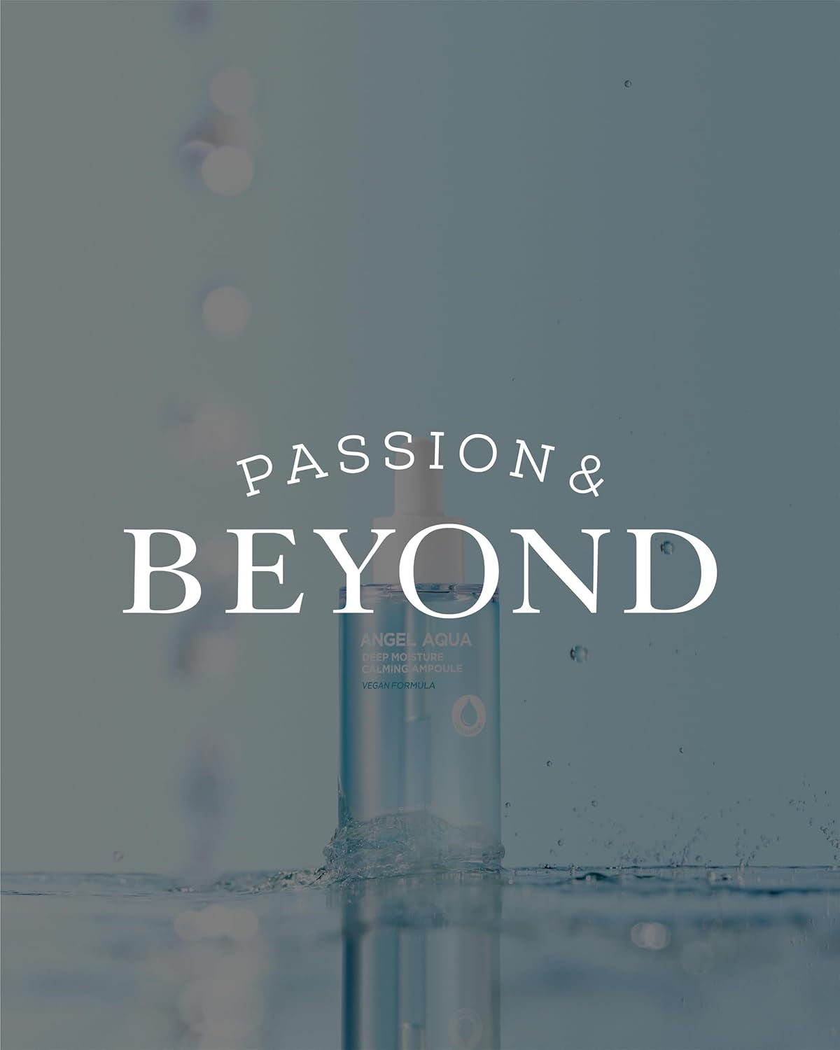 BEYOND Angel Aqua Moisture Ampoule (1.7Fl Oz*2, Pack of 2) - Deep Hydration Serum for Sensitive Skin, Barrier Strengthening. Vegan Formula Korean Skin Care. Chervil,