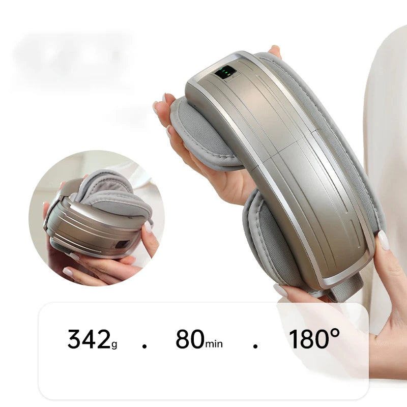 Trending Products 2025 Eye Care Massage Instrument Foldable Electric Smart Eye Massager with Heat Compression