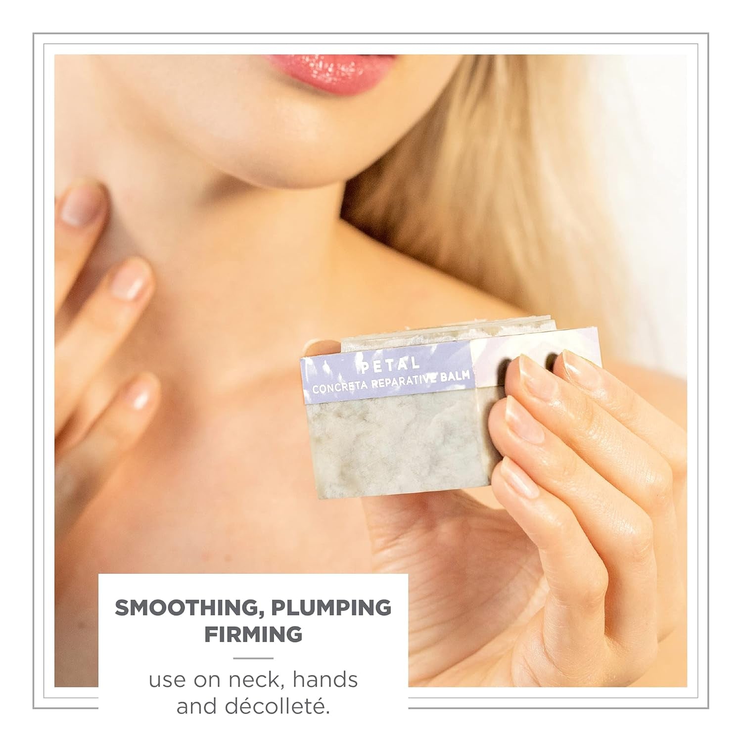 Concreta Firming Repair Balm & Solid Parfum (Petal Fragrance) | Moisturizing Shea Butter & Coconut Oil for Skin | 1.25 Fl Oz