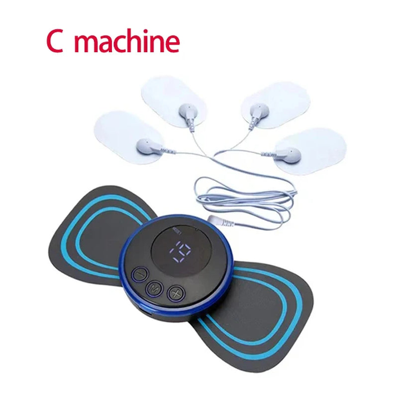 Cervical Spine Massage Sticker Charging Version Neck Massage Relaxation Relief Fatigue Massager Head Massager Easy to Carry