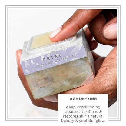 Concreta Firming Repair Balm & Solid Parfum (Petal Fragrance) | Moisturizing Shea Butter & Coconut Oil for Skin | 1.25 Fl Oz