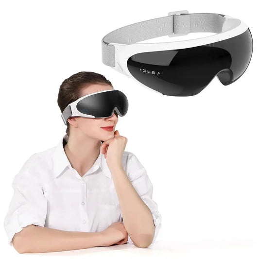 Rechargeable Smart Eye Massager Facial Massager Bluetooth Music Foldable Air Pressure Heating Massage Relaxation