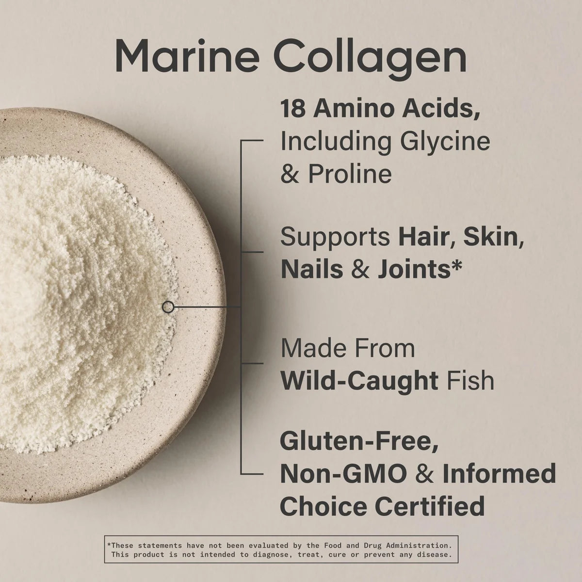 ® Marine Collagen Peptides Powder - Sourced from Wild-Caught Fish Keto Certified (34 Servings)