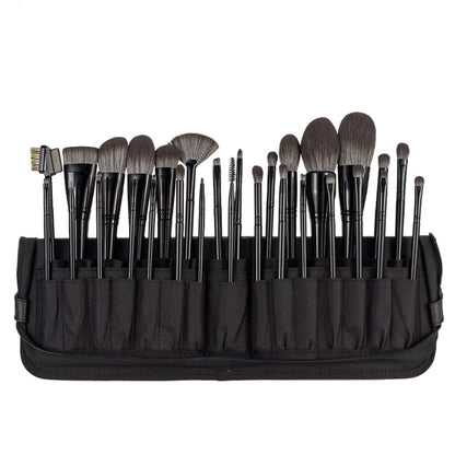 29-Piece Professional Makeup Brush Set with Synthetic Hair for Foundation, Eye Shadow, and Concealer, Includes Carrying Bag
