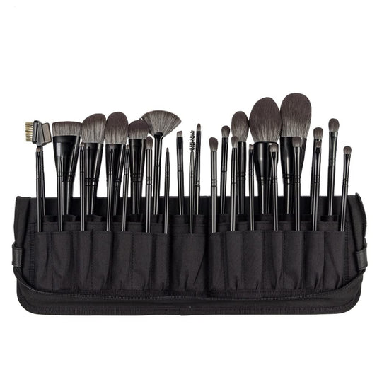 29-Piece Professional Makeup Brush Set with Synthetic Hair for Foundation, Eye Shadow, and Concealer, Includes Carrying Bag