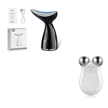 EMS Microcurrent Neck & Face Beauty Device – LED Photon Therapy for Skin Tightening & Lifting