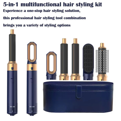 New Hair Dryer Multi Hair Styler 5 In1 Curling Iron Hair Straightener with Hair Brush Hairdryer for Hair Dryer Hair Multi Styler