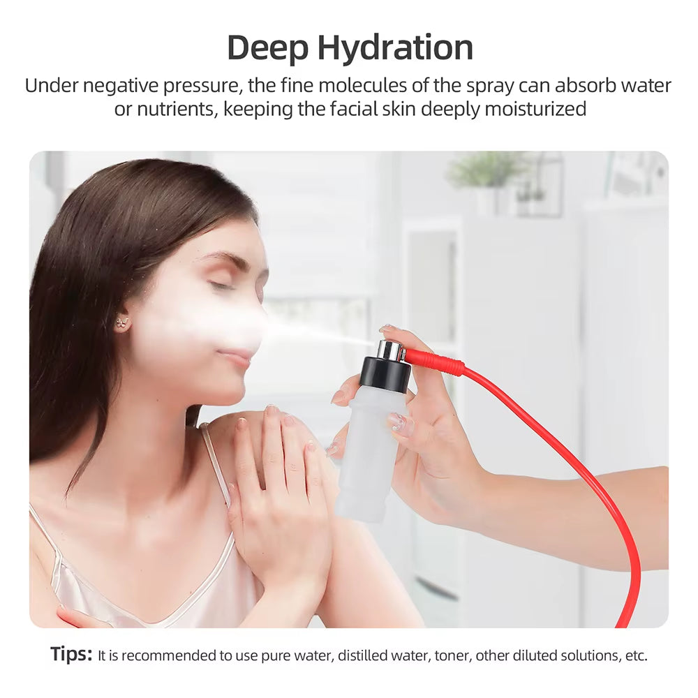 Facial Diamond Microdermabrasion Machine Water Spray Exfoliation Beauty Home Use Blackhead Exfoliation Face Peeling Pore Clean