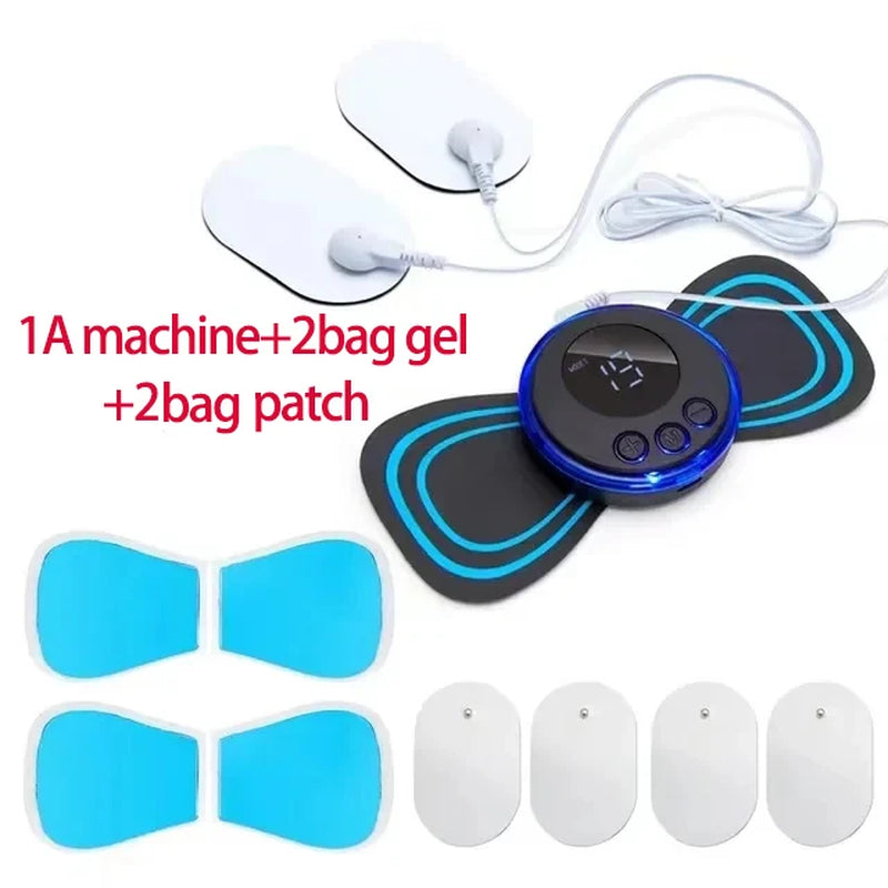 Cervical Spine Massage Sticker Charging Version Neck Massage Relaxation Relief Fatigue Massager Head Massager Easy to Carry