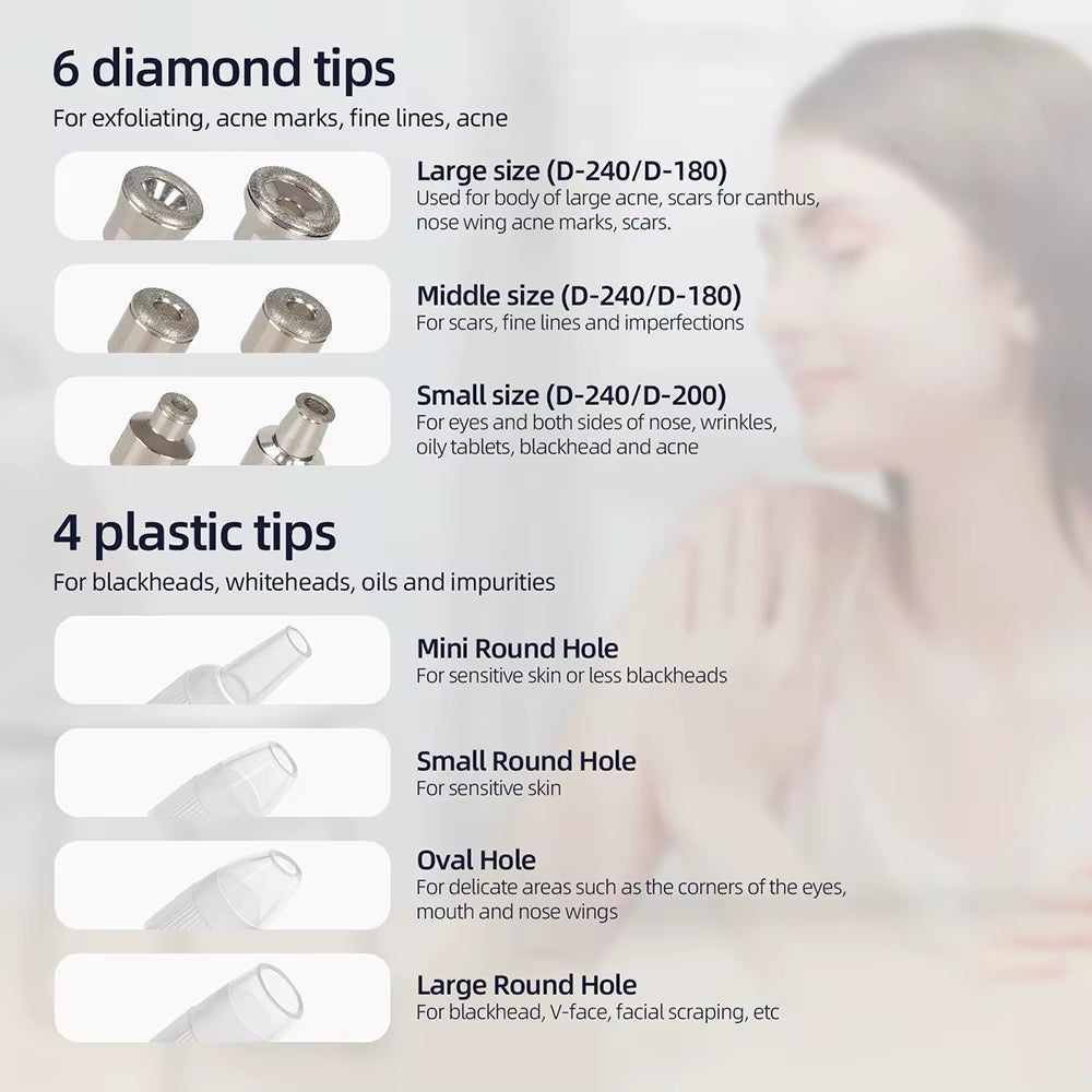 Diamond Facial Peeling Machine Home Use Professional Microdermabrasion Nano Water Spray Exfoliation Beauty Machine