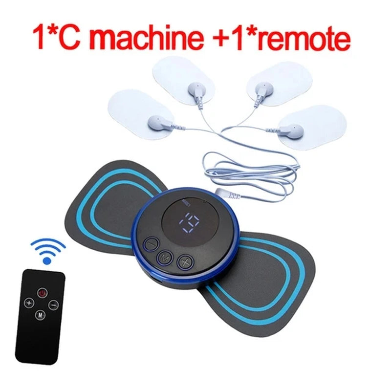 Cervical Spine Massage Sticker Charging Version Neck Massage Relaxation Relief Fatigue Massager Head Massager Easy to Carry