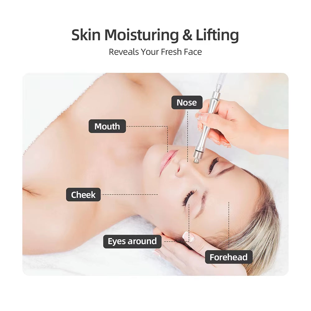 Facial Diamond Microdermabrasion Machine Water Spray Exfoliation Beauty Home Use Blackhead Exfoliation Face Peeling Pore Clean