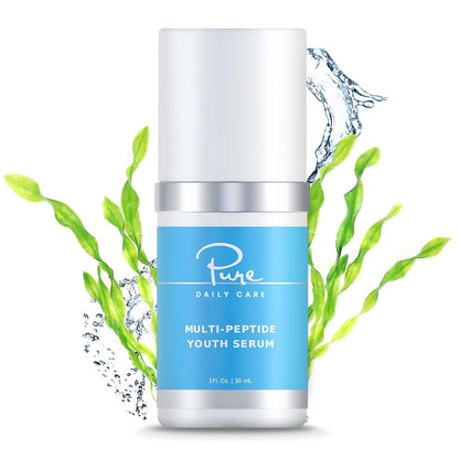 Multi-Peptide Youth Serum - Moisturizing anti Aging Advanced Peptide Serum Targets Wrinkles Fine Lines Firming