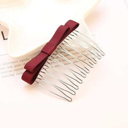 Bow Hair Comb Clip – Elegant Headdress & Hair Accessory