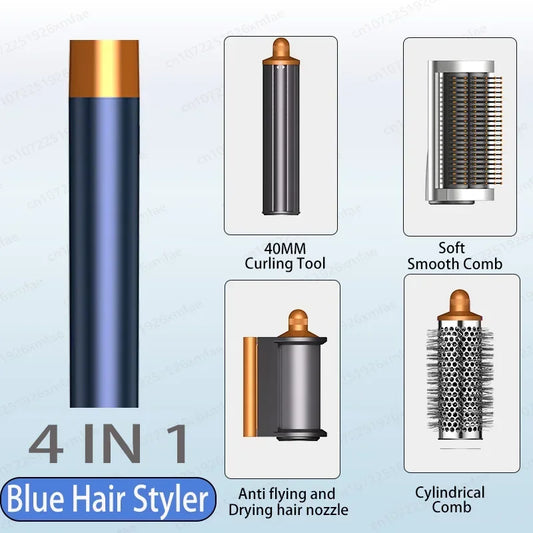 6 in 1 High-Speed Hot Air Styler,1300W Power Hair Dryer Brush,Negative Ions Multi Styler for Straight,Wavy,Curly,And Coily Hair