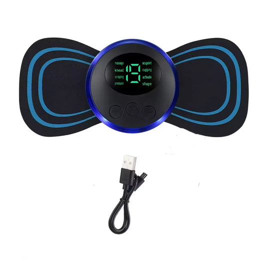 Mini Neck Massager, Electric Massager Sticker, Portable Body Massage Patch for Men, Women, Shoulder, Arms, Leg