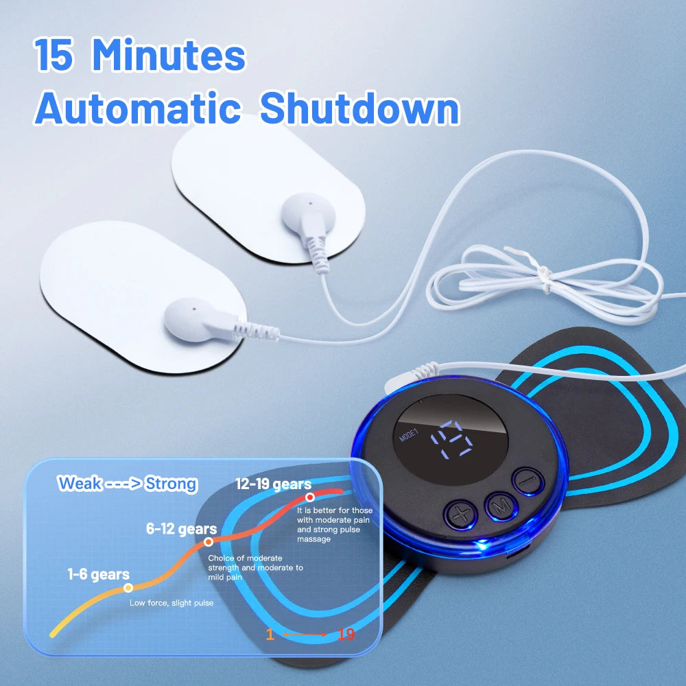 Cervical Spine Massage Sticker Charging Version Neck Massage Relaxation Relief Fatigue Massager Head Massager Easy to Carry