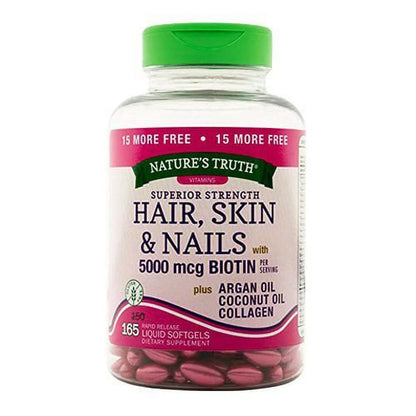 Hair Skin & Nails Lactose Free Biotin 500Mcg, 165Ct, 2-Pack