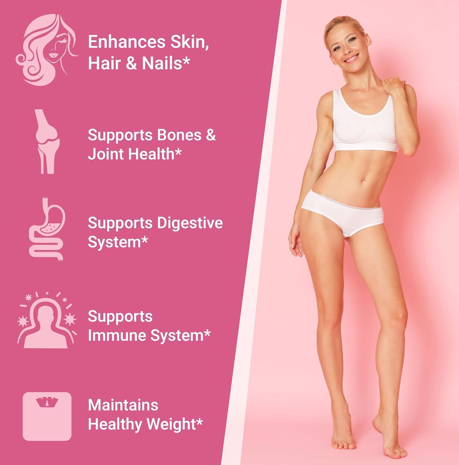 Hydrolyzed Collagen Peptides Powder - Skin, Hair, Nails & Joint Support, Grass-F