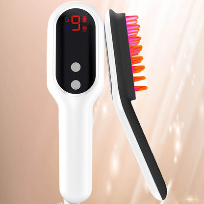 Electric Head Massager Comb – Magnetic Therapy with Blue & Red Light