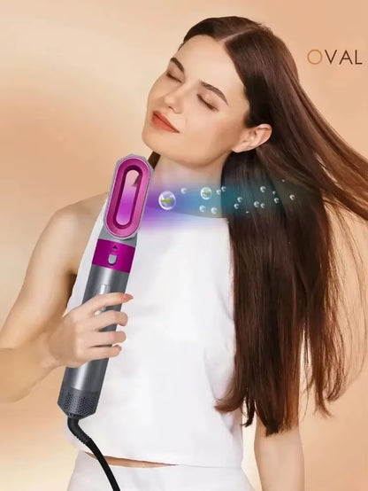 New Hair Dryer Multi Hair Styler 5 In1 Curling Iron Hair Straightener with Hair Brush Hairdryer for Hair Dryer Hair Multi Styler