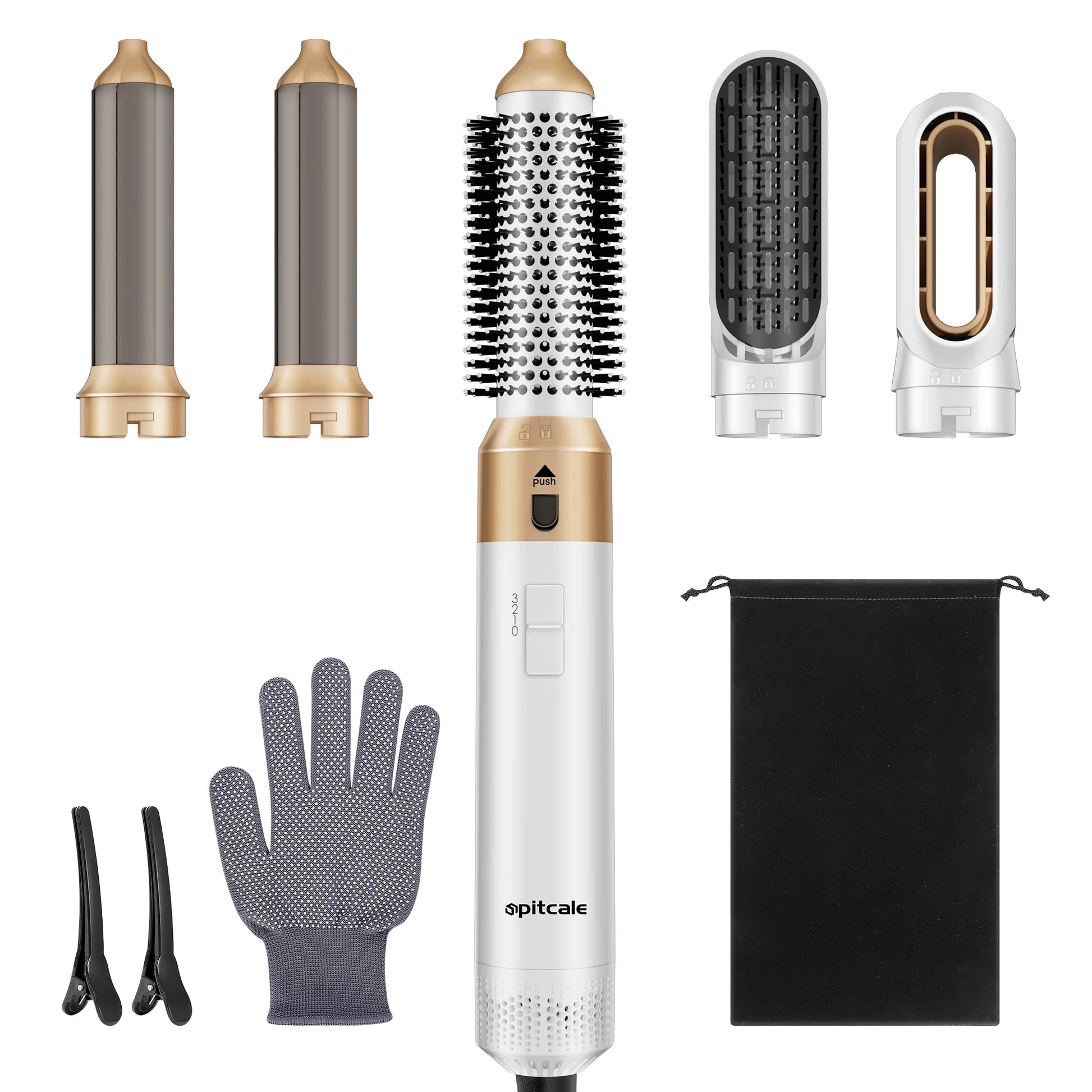 5-In-1 Hot Air Brush &Auto Curler for Curly Hair-Fast Drying ,Frizz Control,Volumizing Styler