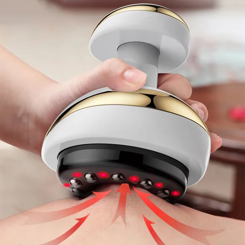 Electric Scraping Massage Cupping Body Massager Vacuum Cans Suction Cup Heating Body Back Neck Arm Guasha Massager