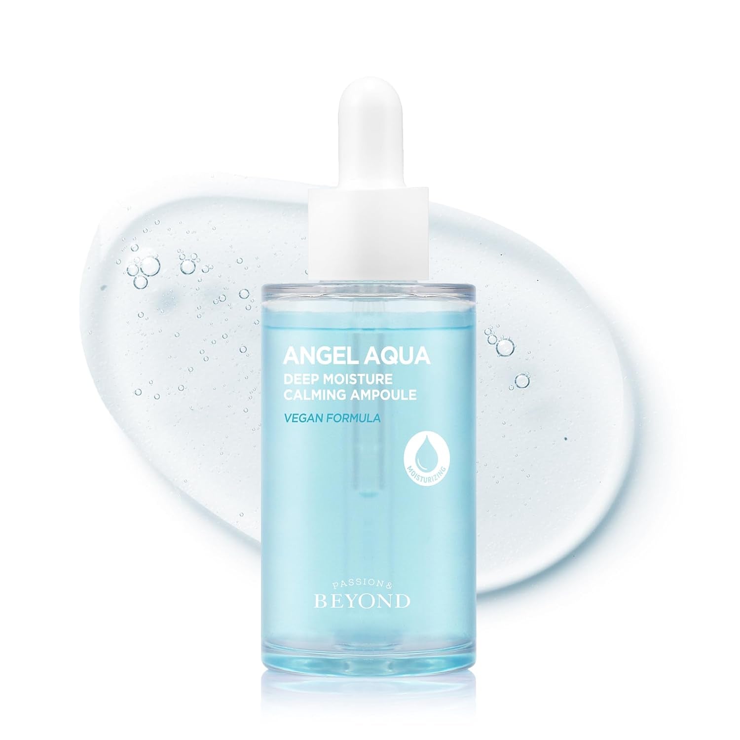 BEYOND Angel Aqua Moisture Ampoule (1.7Fl Oz*2, Pack of 2) - Deep Hydration Serum for Sensitive Skin, Barrier Strengthening. Vegan Formula Korean Skin Care. Chervil,
