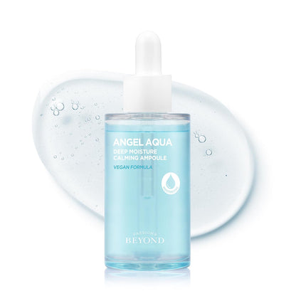 BEYOND Angel Aqua Moisture Ampoule (1.7Fl Oz*2, Pack of 2) - Deep Hydration Serum for Sensitive Skin, Barrier Strengthening. Vegan Formula Korean Skin Care. Chervil,