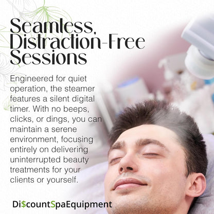- Basic Digital Ozone Facial Steamer for Esthetician with Silent Timer, Digital Controls & Aromatherapy, Professional Grade with Stand, 20 Lbs