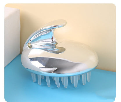 Electroplating Shampoo Brush – Scalp Massage & Deep Cleanse