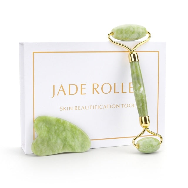 Rose Quartz Roller – Slimming & Lifting Face Massager | Natural Jade Beauty Tool