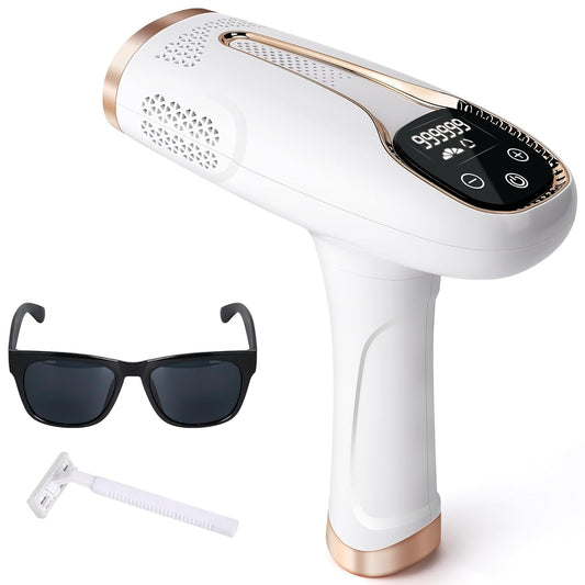 Laser Hair Removal,Hair Removal for Women and Men Permanent At-Home IPL Hair Removal Device Upgraded to 999,999 Flashes Painless Hair Remover for Armpits Legs Arms Bikini Line and Facial Hair Removal