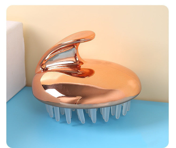 Electroplating Shampoo Brush – Scalp Massage & Deep Cleanse