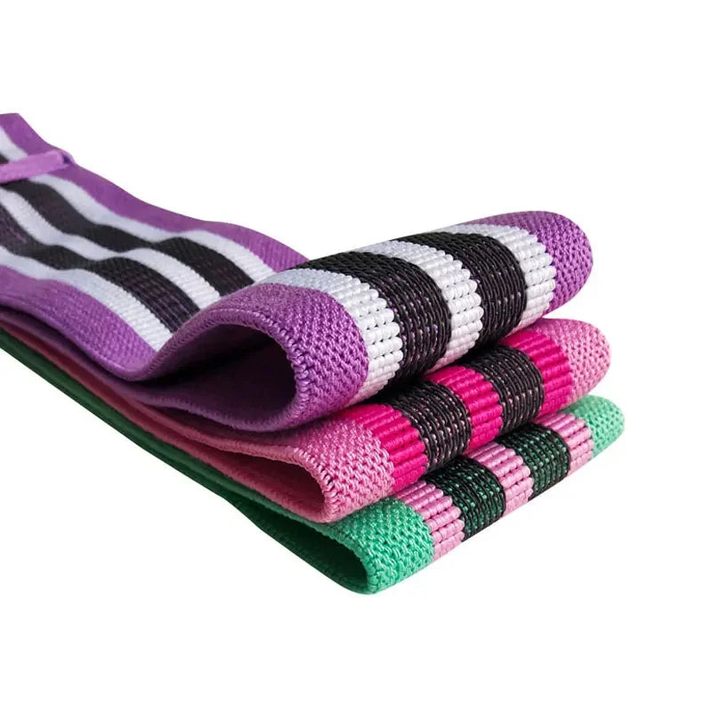 1PC Elastic Squat Resistance Band Butt Circle Portable Sports Fitness Body Tension Band Yoga Shaping Stretch Training Band