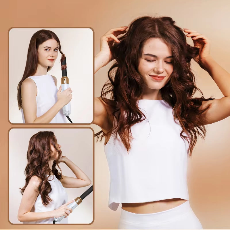 New Hair Dryer Multi Hair Styler 5 In1 Curling Iron Hair Straightener with Hair Brush Hairdryer for Hair Dryer Hair Multi Styler