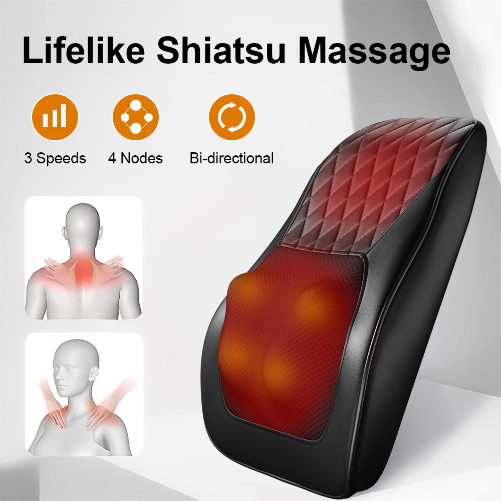 Waist & Back Full Body Massager, Heated Massager for Back, Neck, Shoulders & 3 Adjustments,