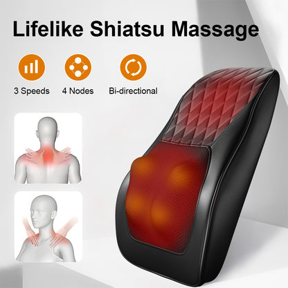 Waist & Back Full Body Massager, Heated Massager for Back, Neck, Shoulders & 3 Adjustments,