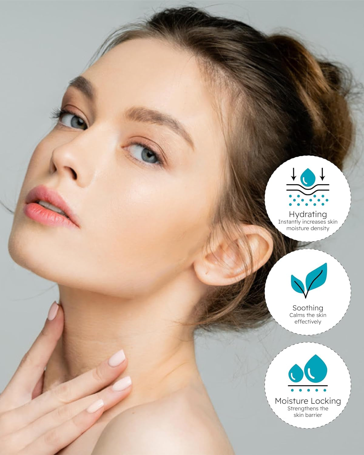 BEYOND Angel Aqua Moisture Ampoule (1.7Fl Oz*2, Pack of 2) - Deep Hydration Serum for Sensitive Skin, Barrier Strengthening. Vegan Formula Korean Skin Care. Chervil,